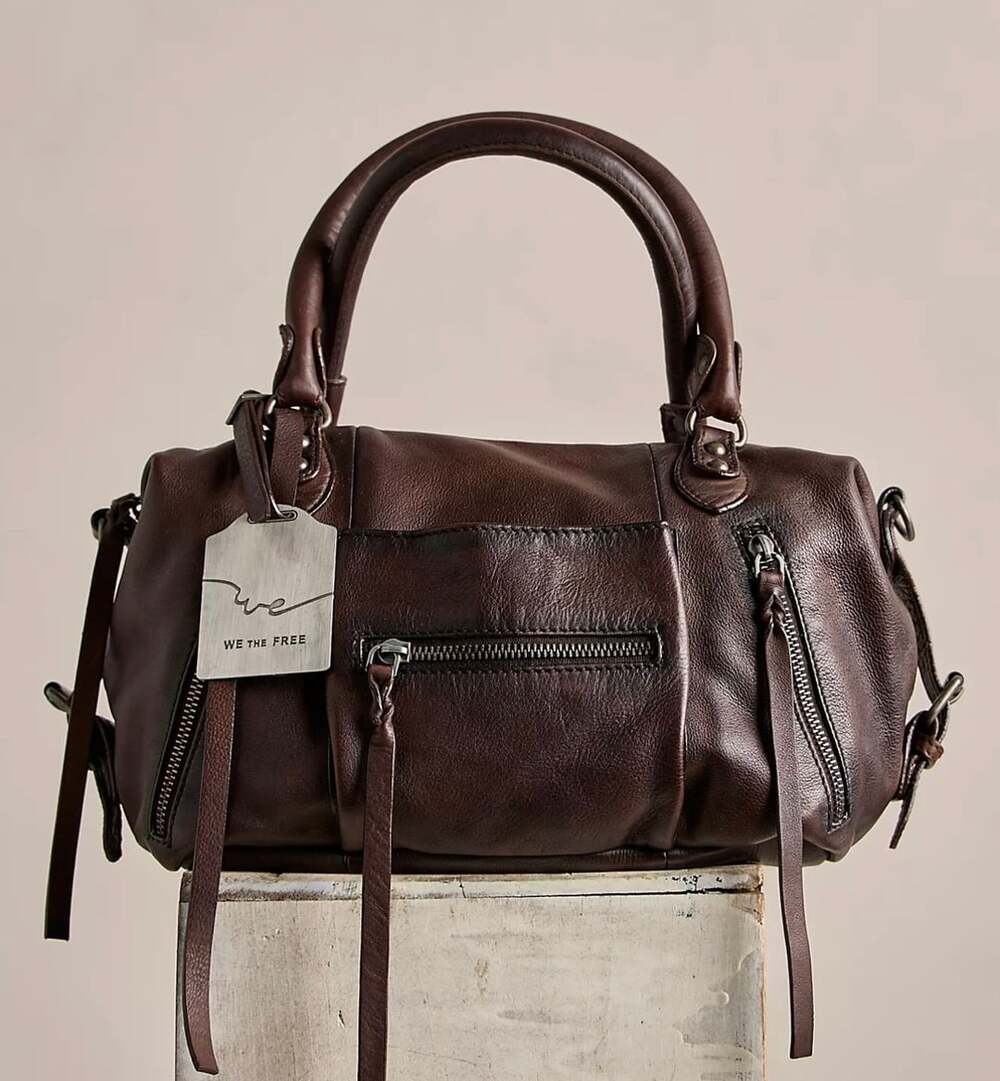 Free people Baby Emerson Leather Crossbody Bag “Bitter Bark”